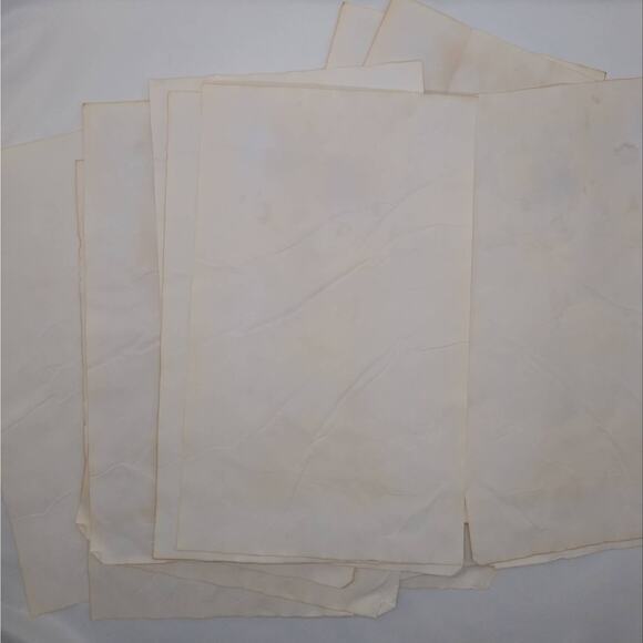 20 Beige Cabbage Dyed 8.5"x14" Papers, Hand Dyed Papers, Junk Journal Supply - Picture 1 of 8
